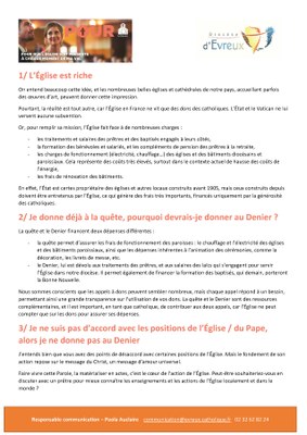 Argumentaire freins au don