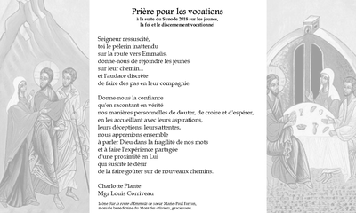 Prière Vocation 2020