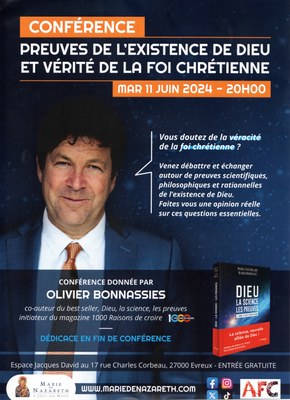 Conférence Preuves de l'existence de Dieu