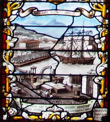 Ivry Vitrail Pere Laval Rade Port Louis