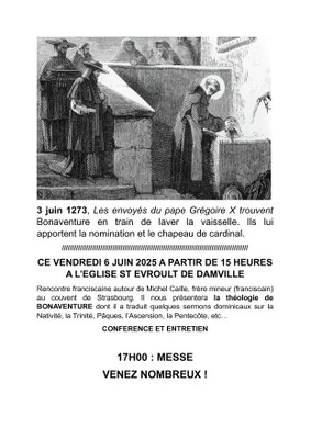 Conférence sur Bonaventure 6 juin